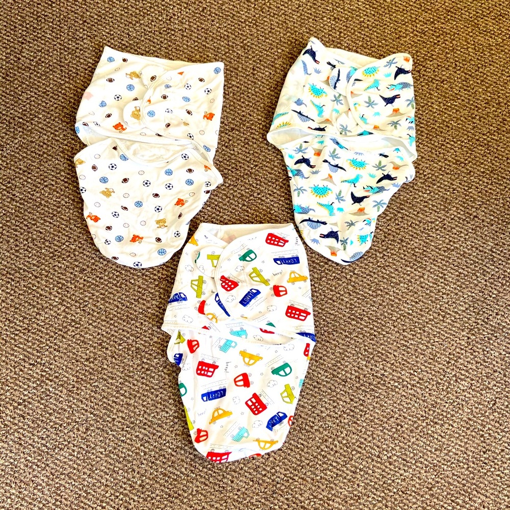 Baby cotton adjustable swaddle wrap blanket